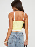 Dos Fitted Cami Yellow