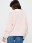 Knit sweater Vneckline, drop shoulder