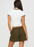 Clark Shorts Olive Princess Polly mid-rise 