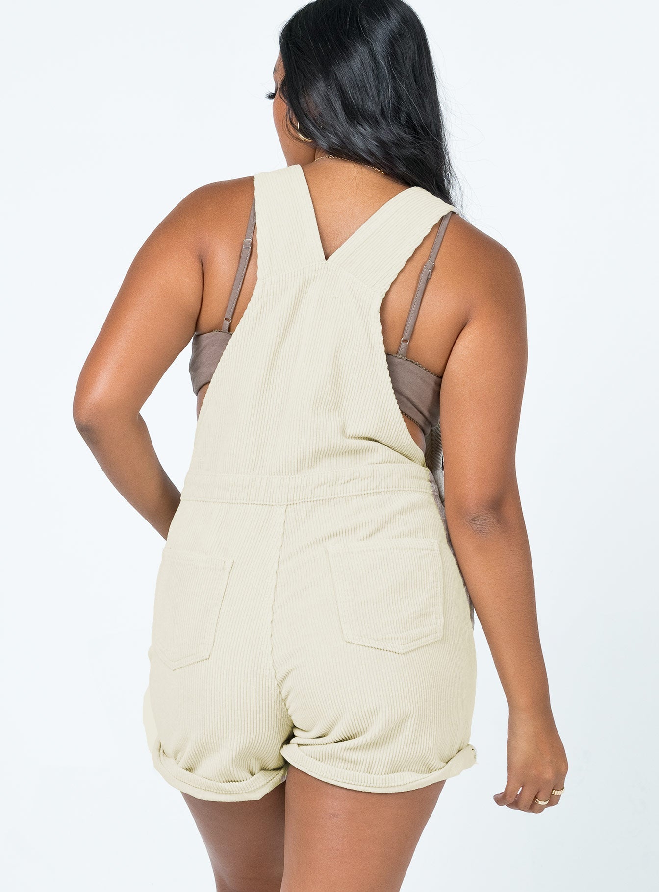 Kacey Short Overalls Cream