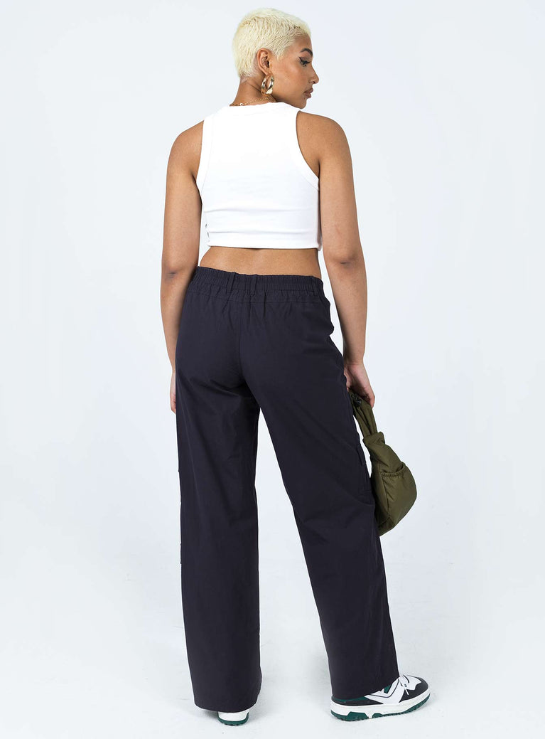 Boulevard Low Rise Cargo Pants Navy