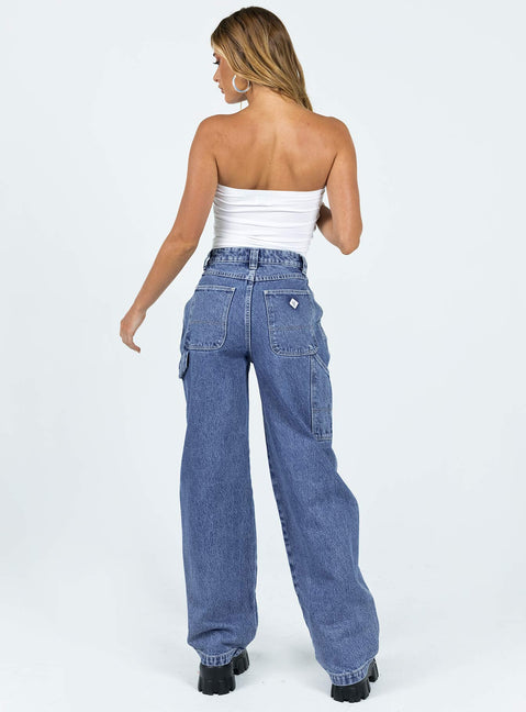 Abrand Carrie Carpenter Cecilia Organic Mid Blue