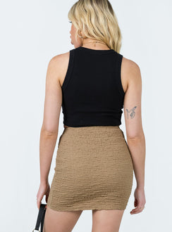 Kiarne Mini Skirt Beige