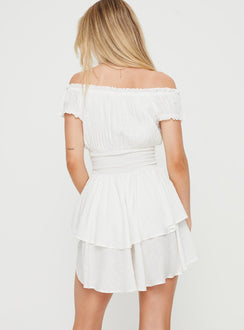 The Love Galore Romper White Tall