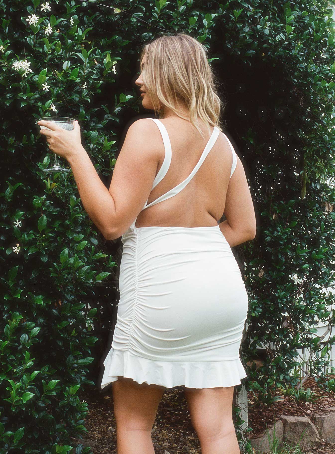 Devotion Mini Dress White Eco