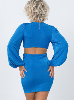 Princess Polly   Adi Cut Out Mini Dress Blue