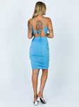 Amanza Midi Dress Blue
