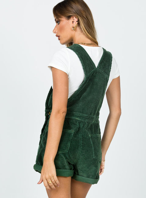Kacey Short Overalls Khaki