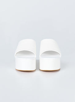 Austin Heels White Croc