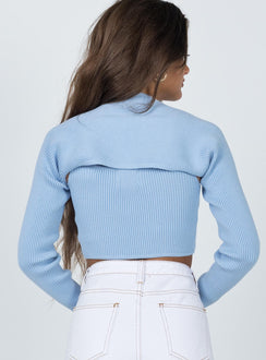 Missy Long Sleeve Top Blue