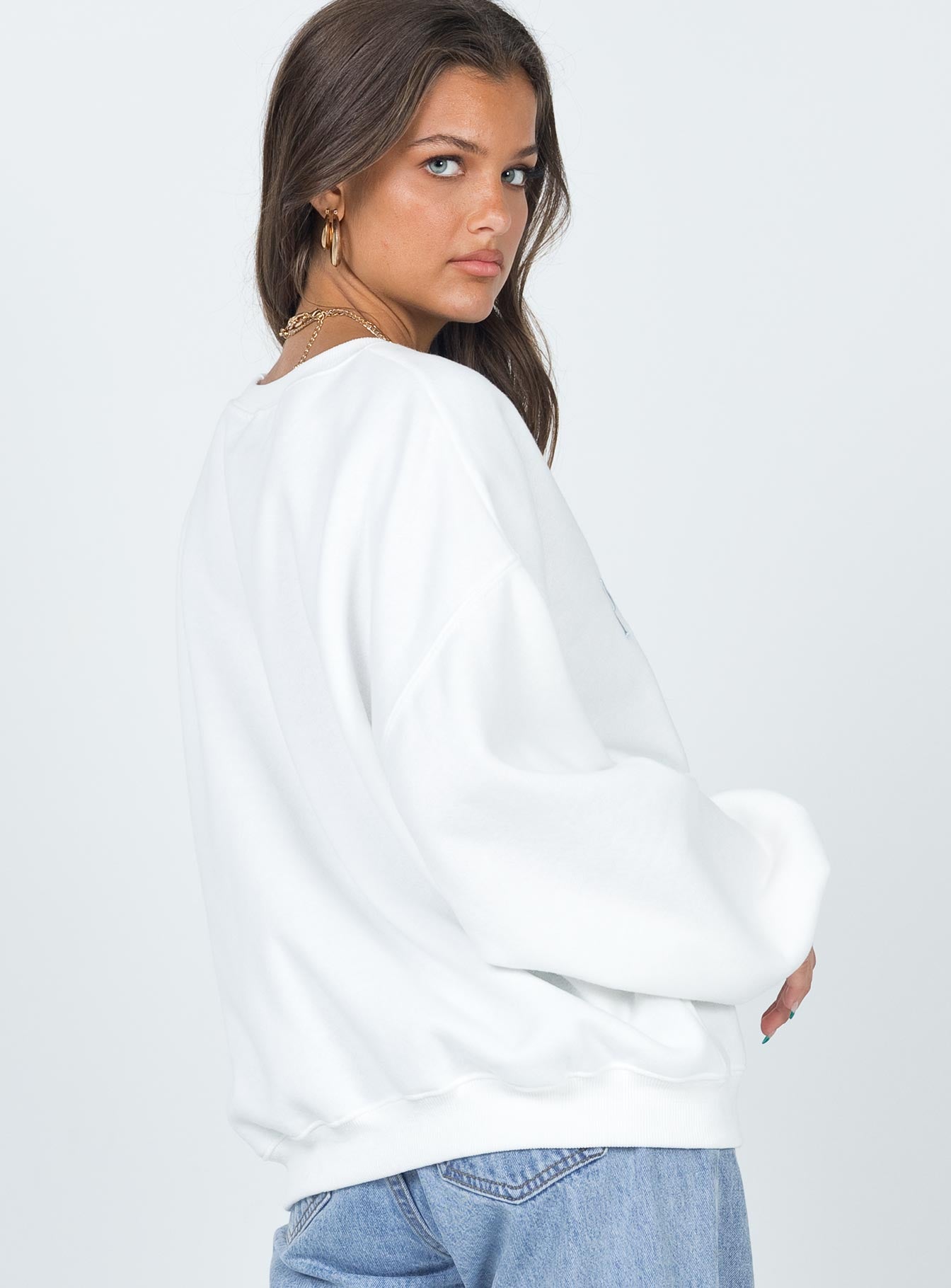 Palm Springs Sweatshirt White