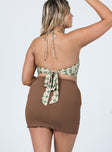 Leandra Mini Skirt Brown