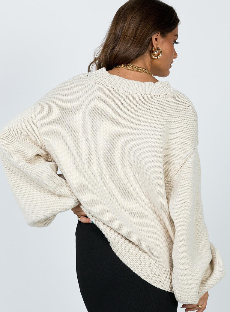 Harmony Knit Sweater Beige