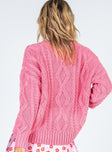 Anaya Oversized Sweater Pink