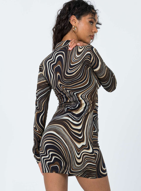 Princess Polly Dress  Motel Avaya Dress 70's Ripple