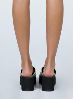 Joni Sandals All Black / Beige