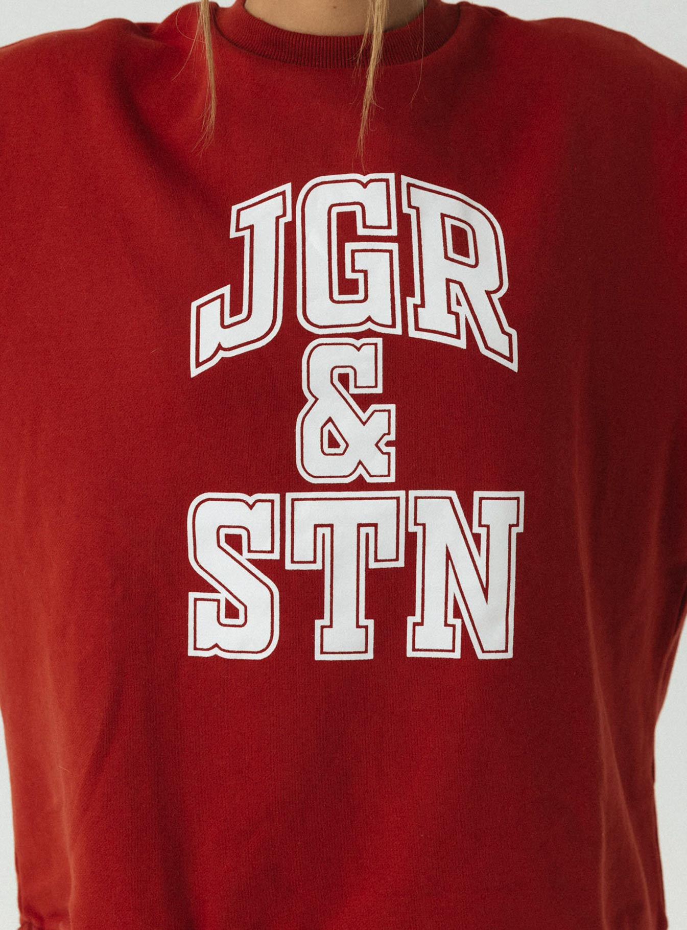 J&S Oversized Sweatshirt Red