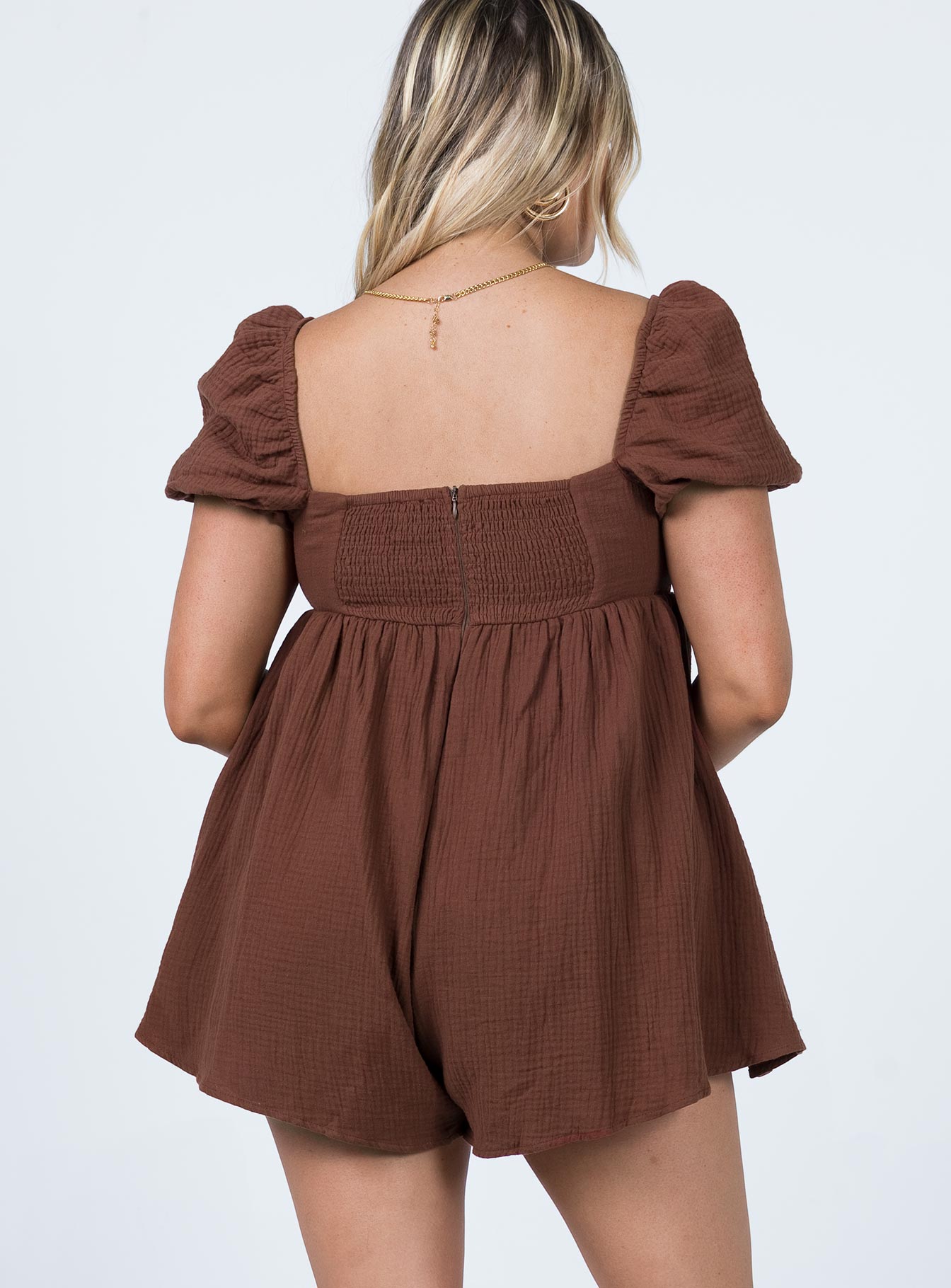 Lorna Playsuit Brown