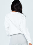 Charlotte Crewneck Sweatshirt White