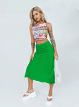 Bine Midi Skirt Green Princess Polly  Midi 