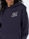 Out Of Office Hoodie Navy Princess Polly  regular 