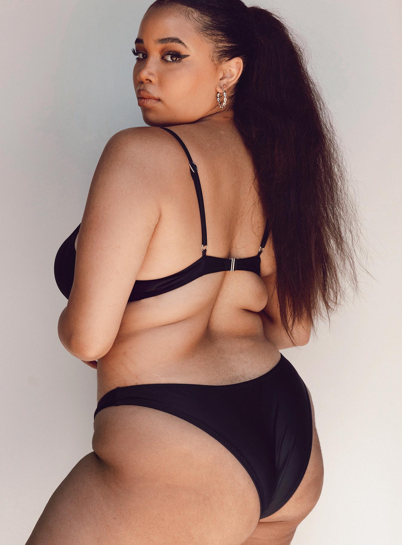 Ashley Bikini Top Black Curve