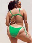 Paris Bikini Top Green Curve
