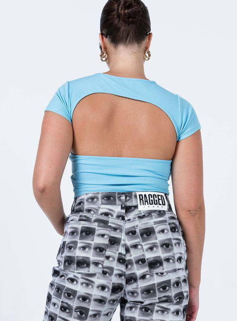 Lazarus Ring Detail Bodysuit Blue