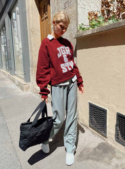J&S Oversized Sweatshirt Red
