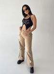 Princess Polly   Fallout Mid Rise Cargo Pants Beige