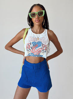 Shorts Knit material  High waisted  Elasticated waistband 