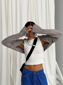 Aytan Bolero Sweater Grey