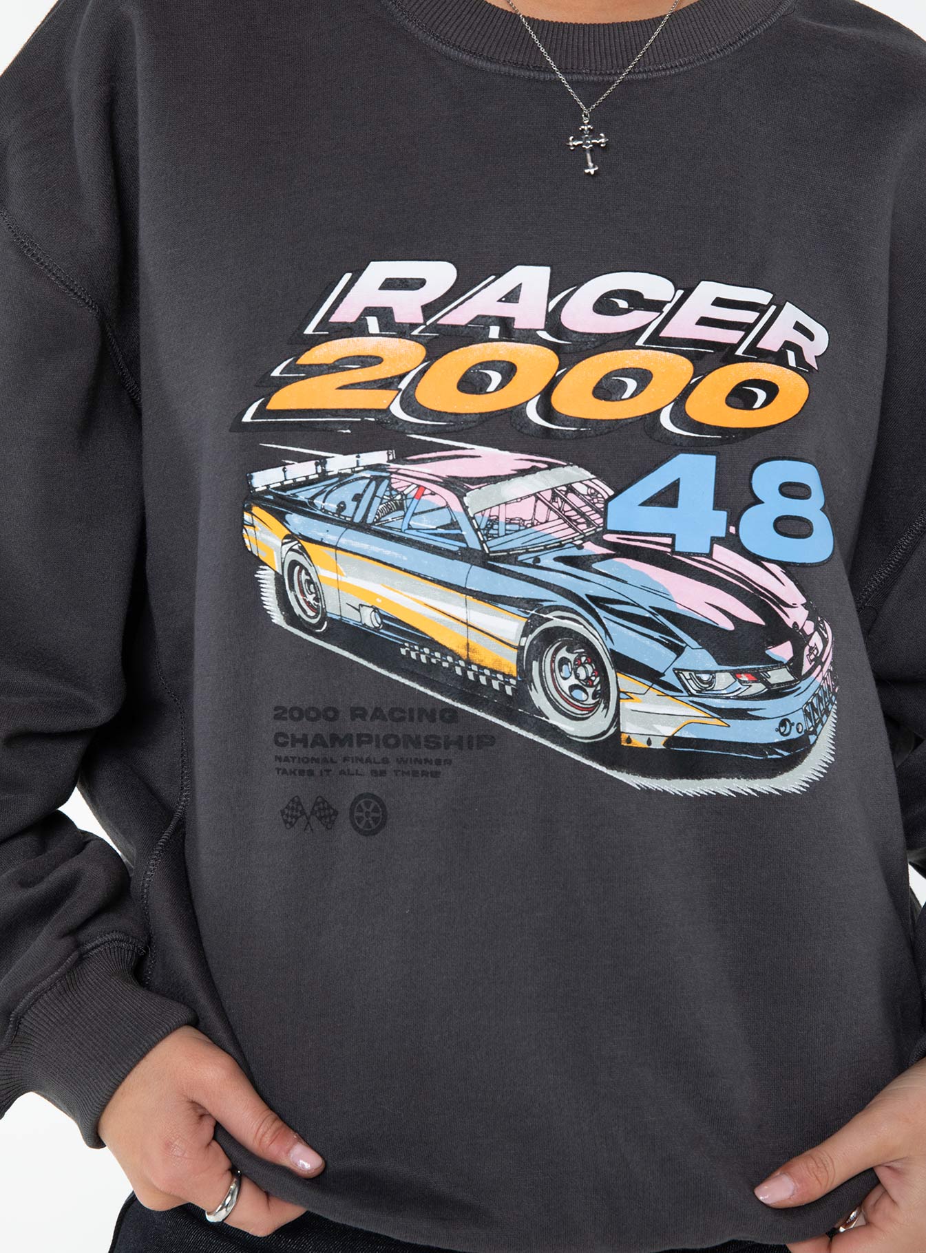 Speeder Sweatshirt Charcoal Princess Polly  long 