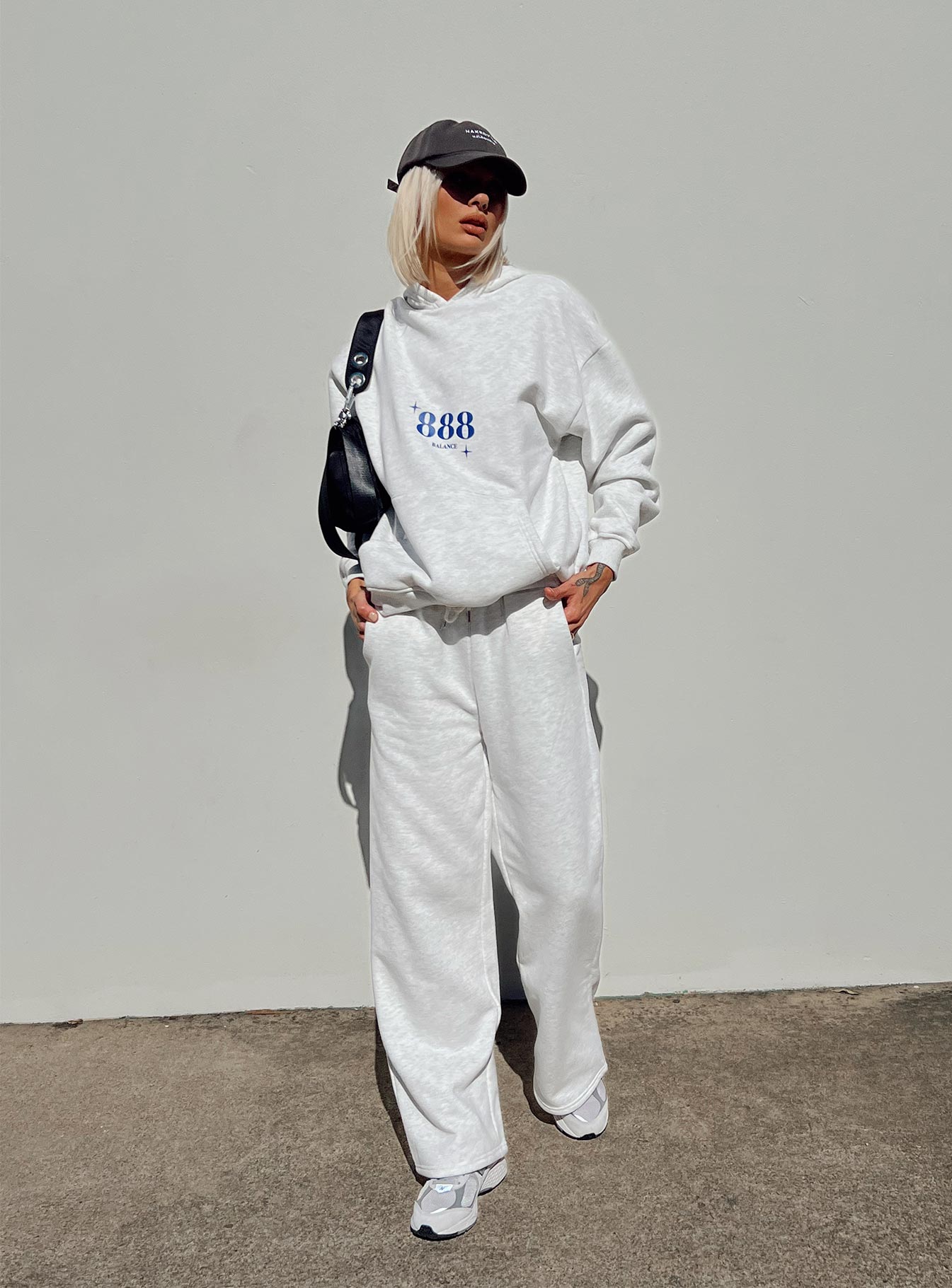 Kaiden Straight Leg Track Pant Grey