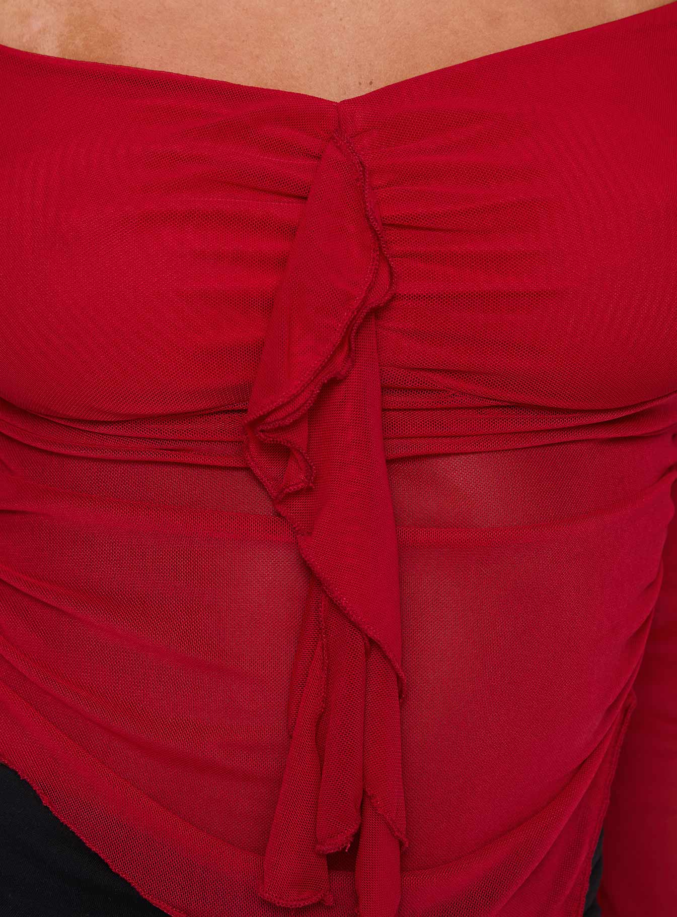 Graviete Long Sleeve Top Red