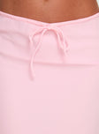 Delvie Midi Skirt Baby Pink