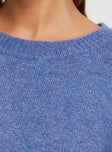 Sweater Oversized fit, knit material, wide neckline, drop shoulder