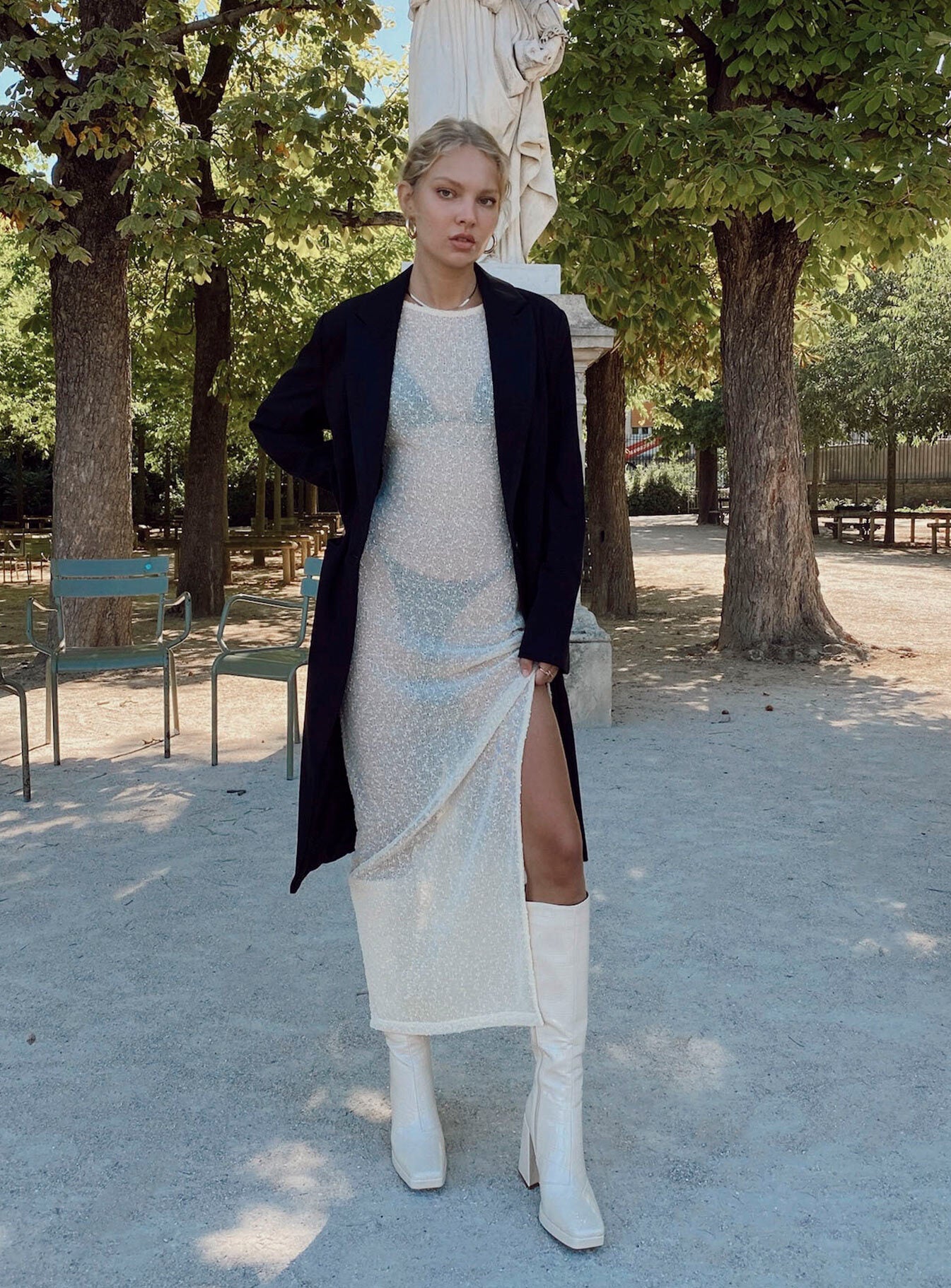 Performer Knit Maxi Dress Cream