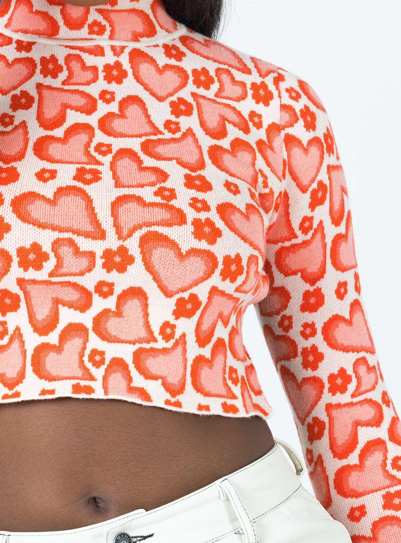 Lucy Open Back Knit Top Red