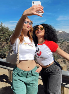 Disney I Love Mickey Tee White / Red