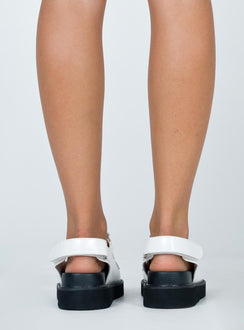 Rue Chunky Sandals White