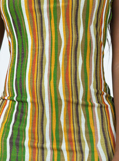 Princess Polly   Paradise Fever Mini Dress Brown Multi