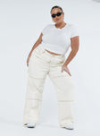 Princess Polly High Rise  Copeland Jeans White Curve