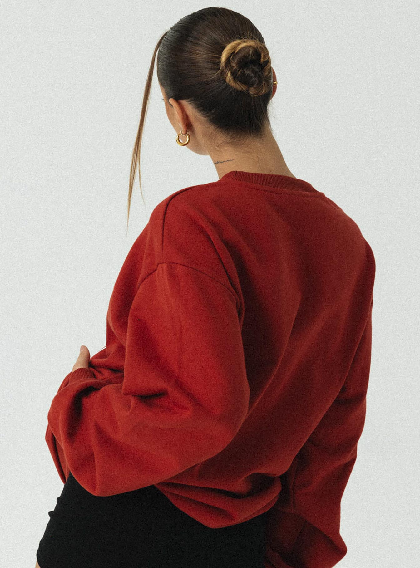 J&S Oversized Sweatshirt Red
