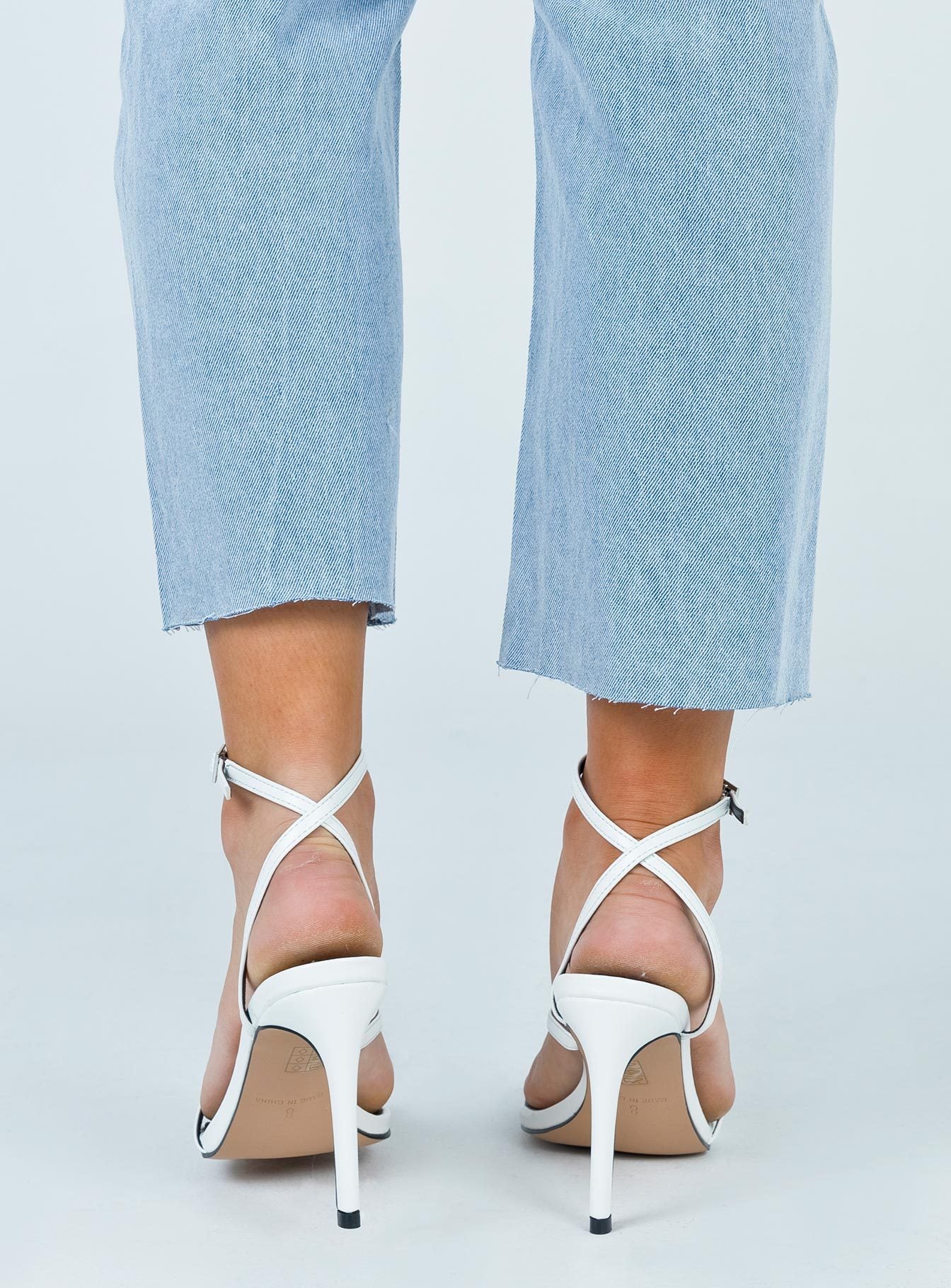 The Teagan Heels White