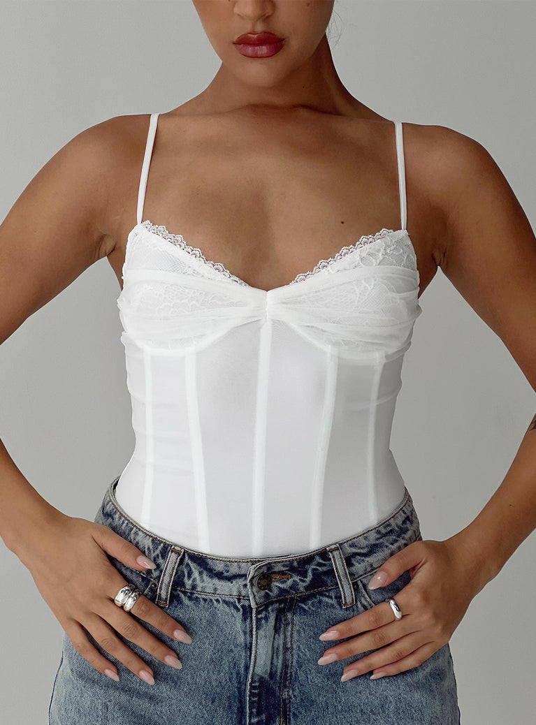 Karisha Bodysuit White