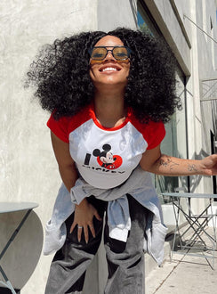 Disney I Love Mickey Tee White / Red