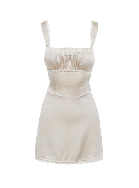 Acela Satin Set Cream Curve