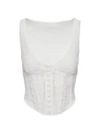 Buttacupe Lace Corset Top White