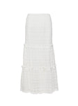 Buttacupe Lace Maxi Skirt White